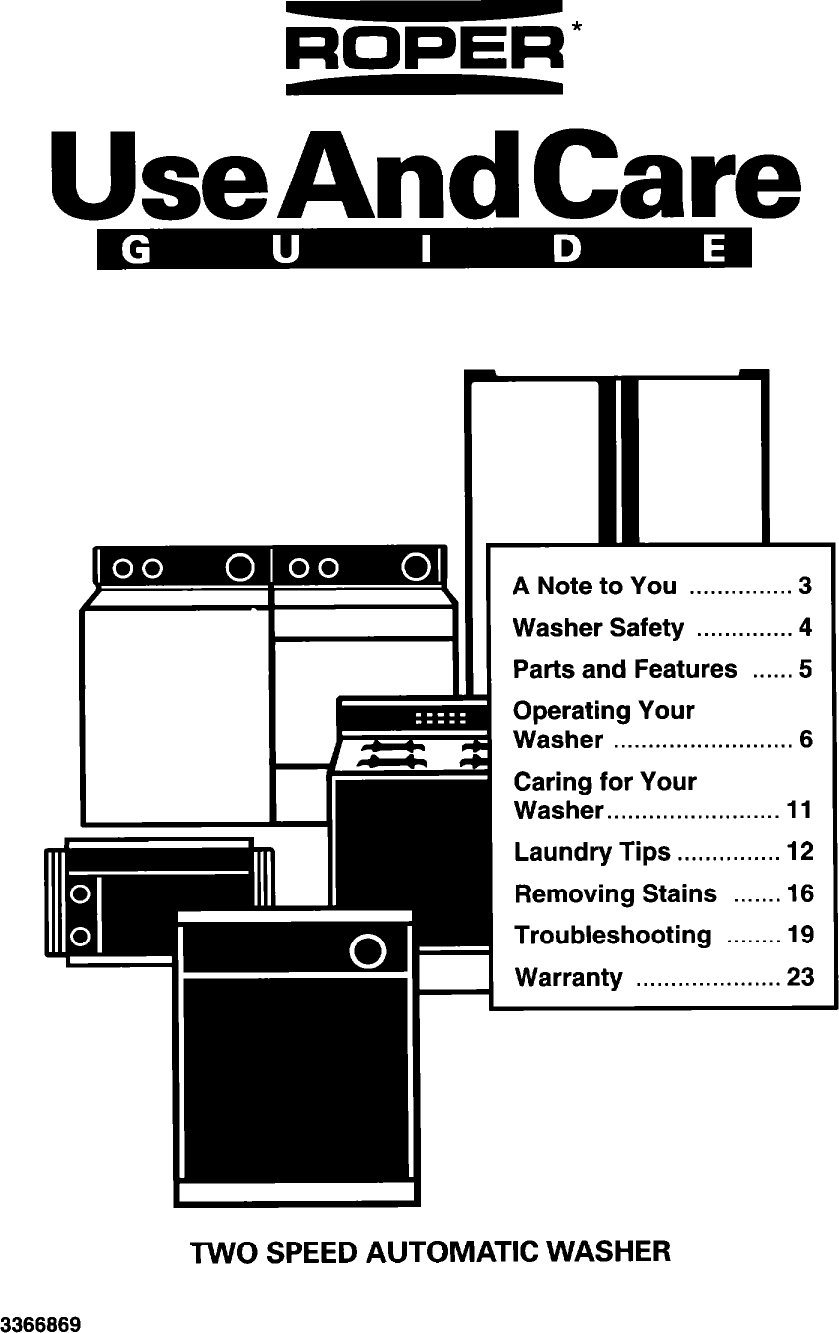 Whirlpool 3366869 Users Manual