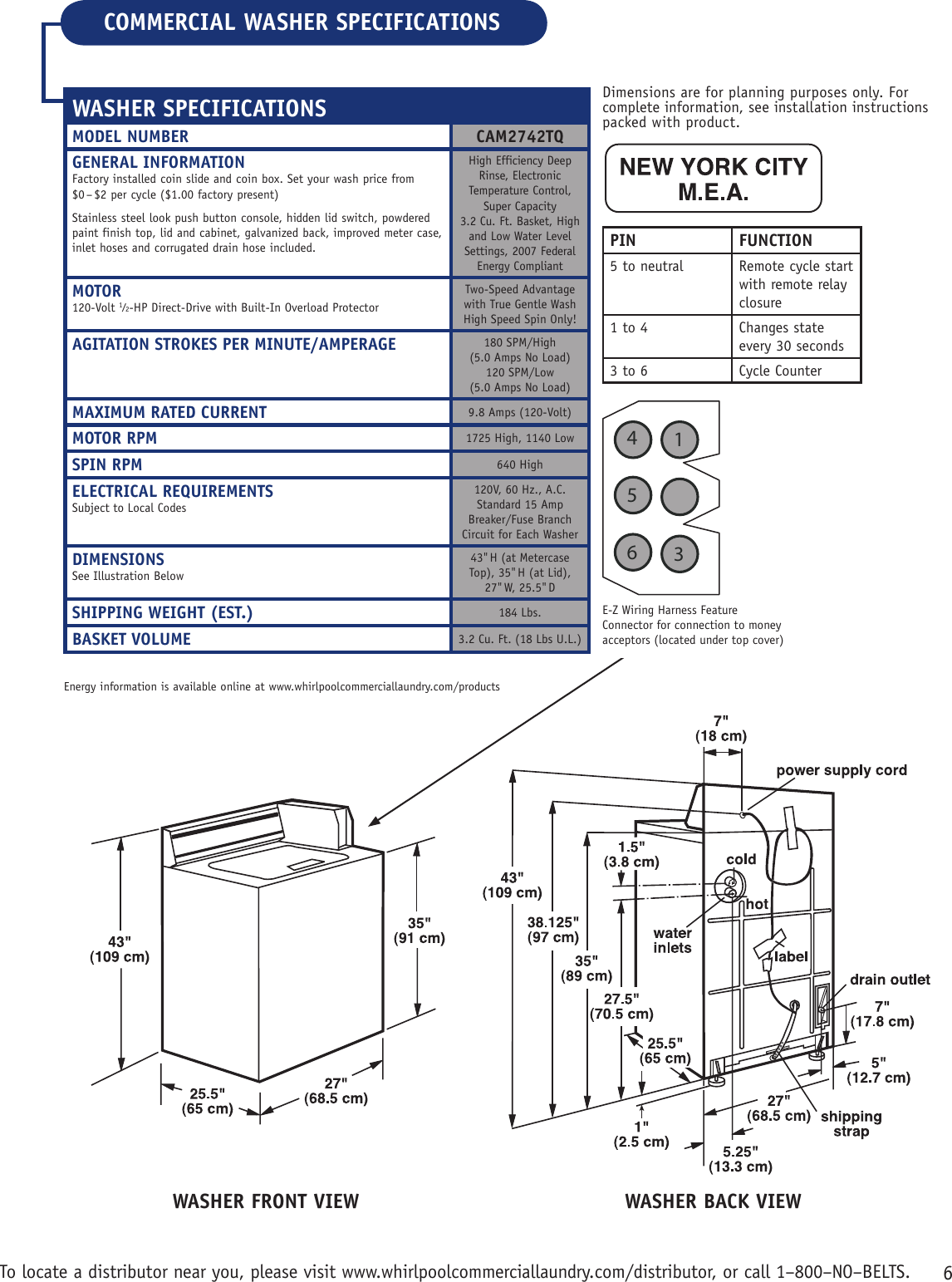 Page 2 of 2 - Whirlpool Whirlpool-Cam2742Tq-Users-Manual-  Whirlpool-cam2742tq-users-manual