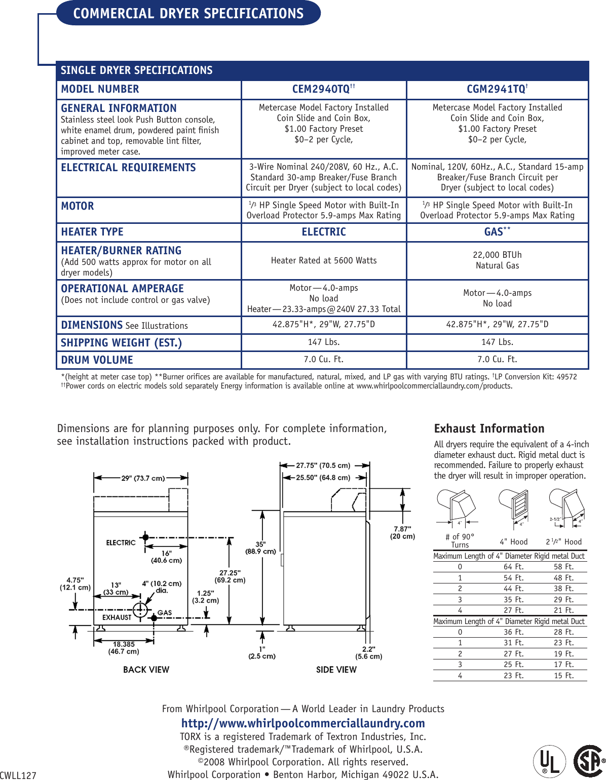 Page 2 of 2 - Whirlpool Whirlpool-Cem2940Tq-Users-Manual-  Whirlpool-cem2940tq-users-manual