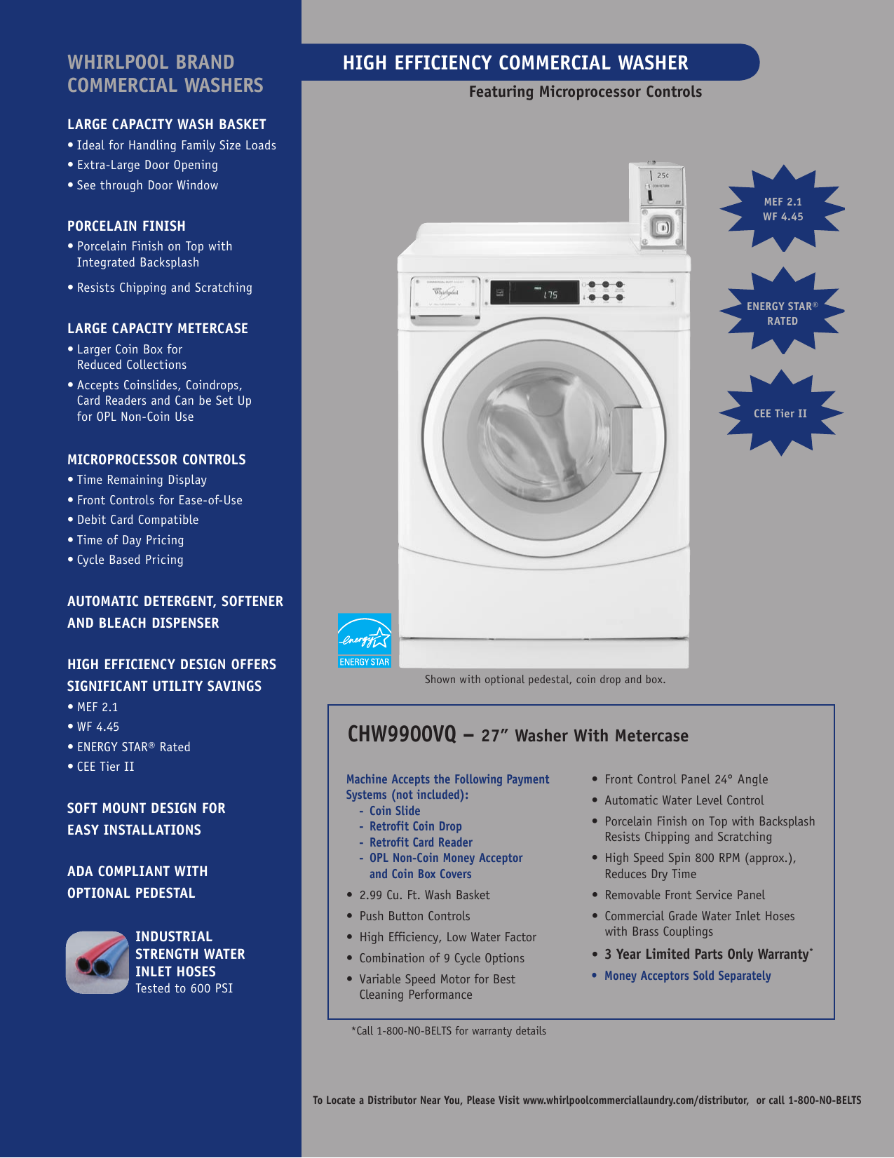 Page 1 of 2 - Whirlpool Whirlpool-Chw9900Vq-Users-Manual-  Whirlpool-chw9900vq-users-manual