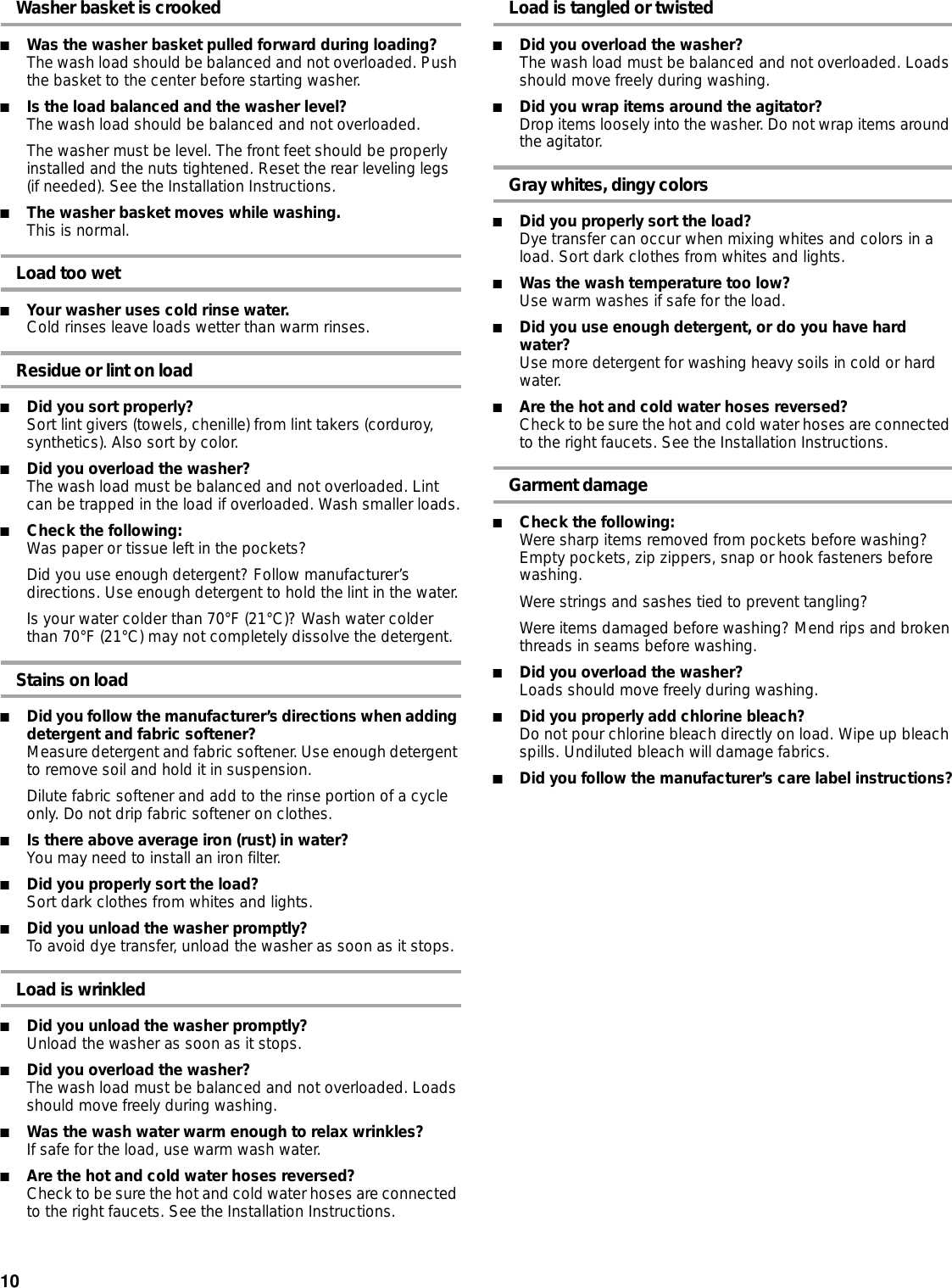 Page 10 of 12 - Whirlpool Whirlpool-Conservator-3953964-Users-Manual- Roper Cover Graphic  Whirlpool-conservator-3953964-users-manual