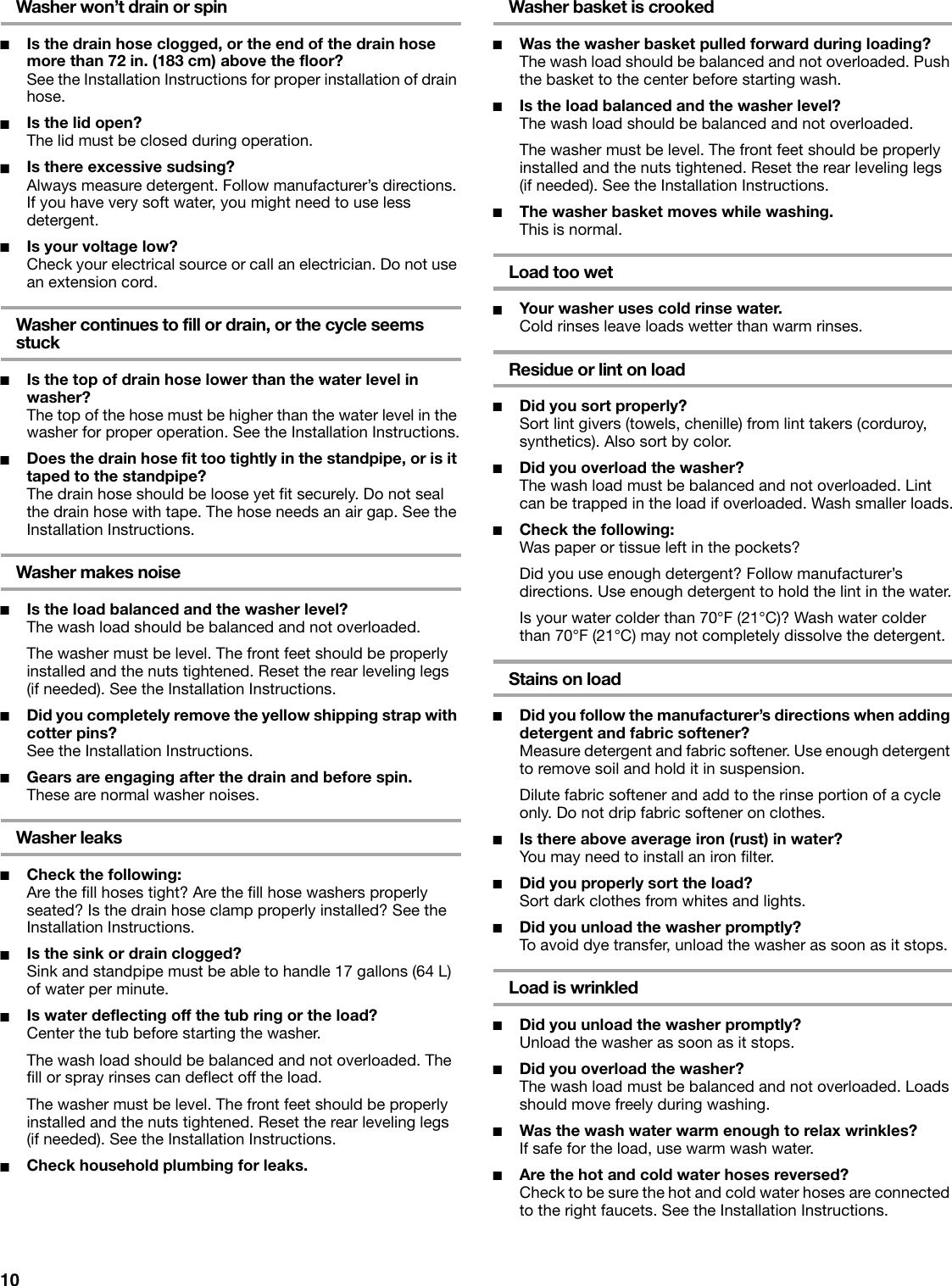 Page 10 of 12 - Whirlpool Whirlpool-Conservator-Cawx629Jq1-Users-Manual-  Whirlpool-conservator-cawx629jq1-users-manual