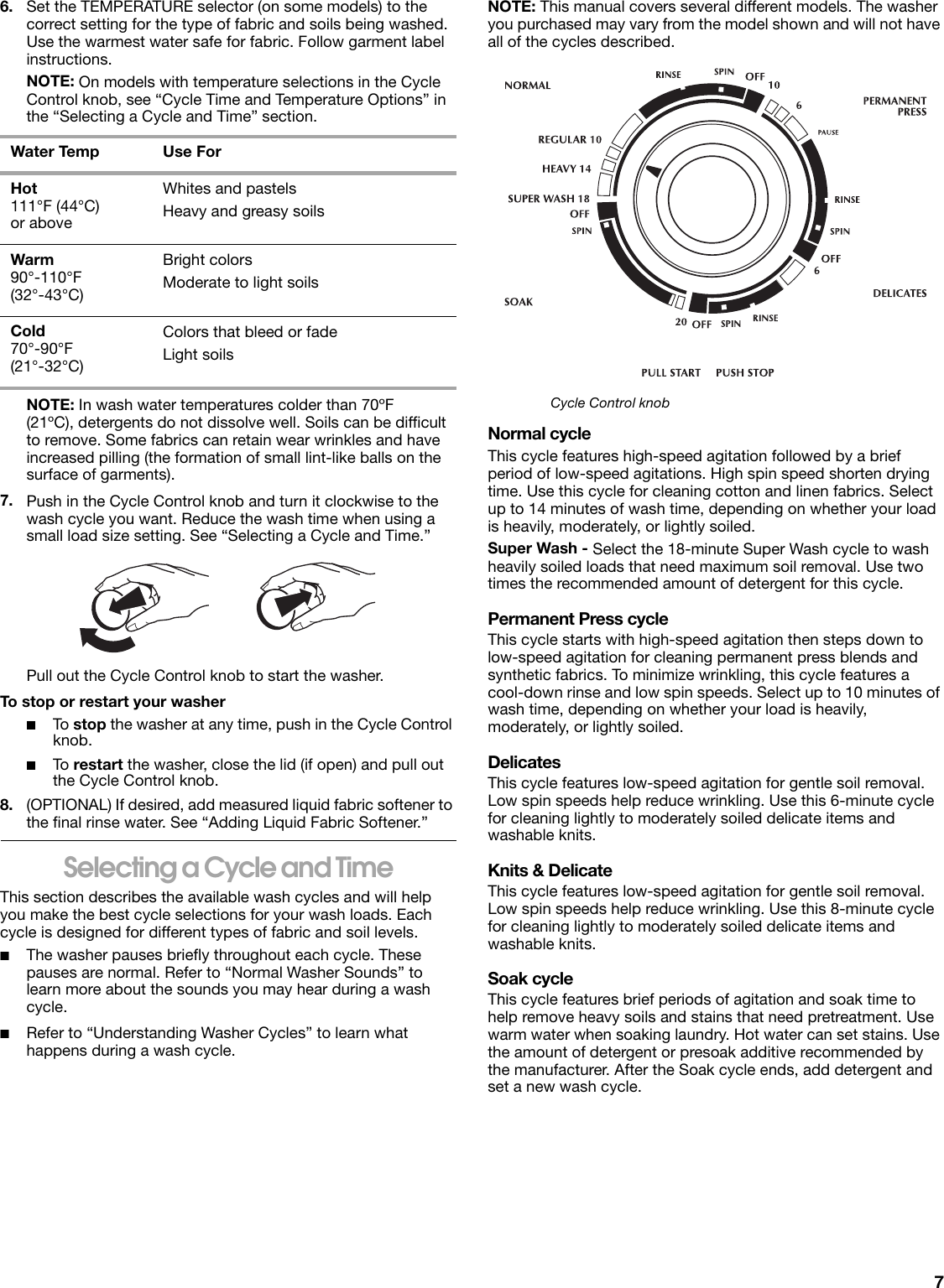 Page 7 of 12 - Whirlpool Whirlpool-Conservator-Cawx629Jq1-Users-Manual-  Whirlpool-conservator-cawx629jq1-users-manual