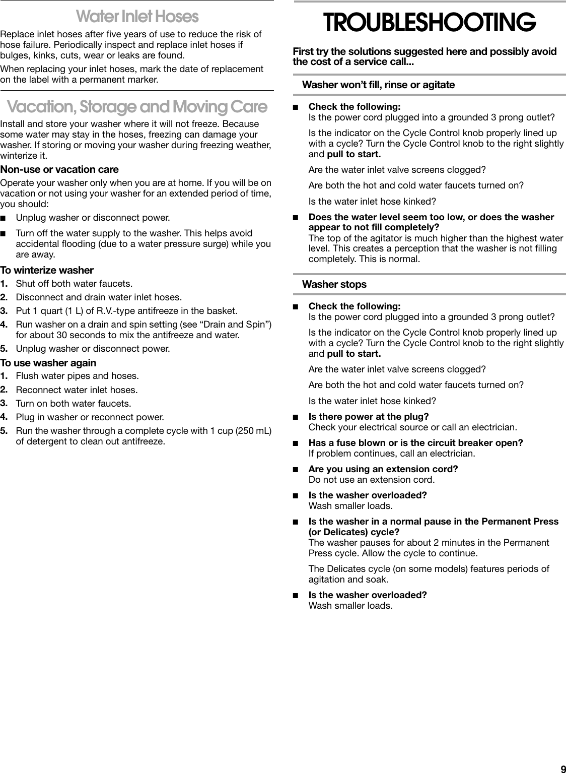 Page 9 of 12 - Whirlpool Whirlpool-Conservator-Cawx629Jq1-Users-Manual-  Whirlpool-conservator-cawx629jq1-users-manual