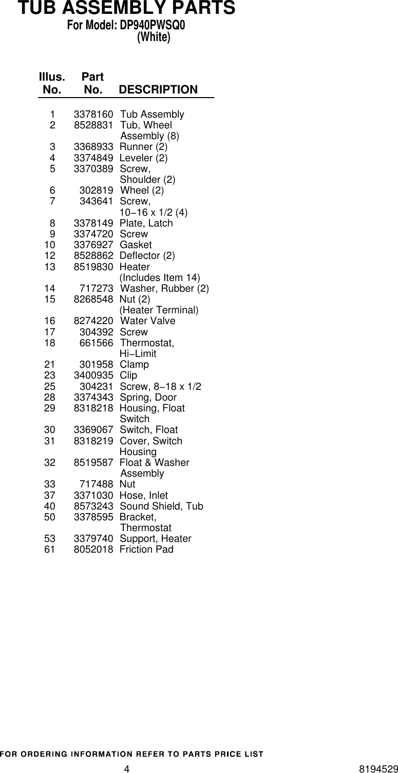 Page 4 of 12 - Whirlpool Whirlpool-Dp940Pwsq0-Users-Manual-  Whirlpool-dp940pwsq0-users-manual