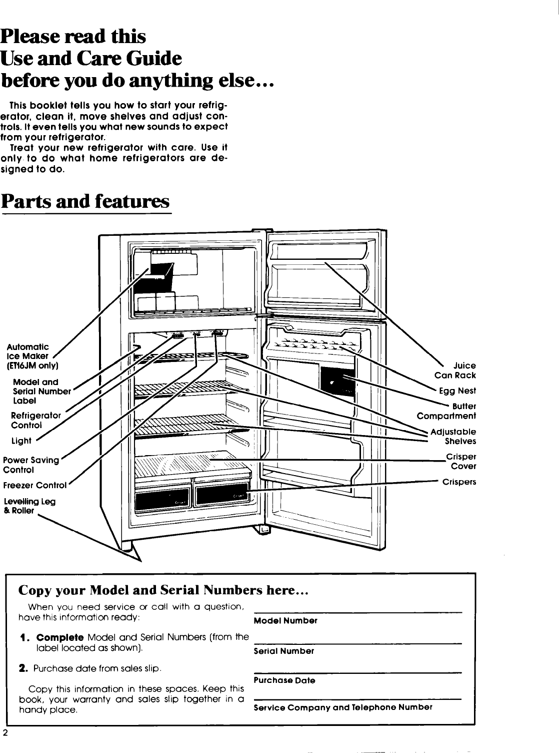 Page 2 of 12 - Whirlpool Whirlpool-Et16Jm-Users-Manual-  Whirlpool-et16jm-users-manual