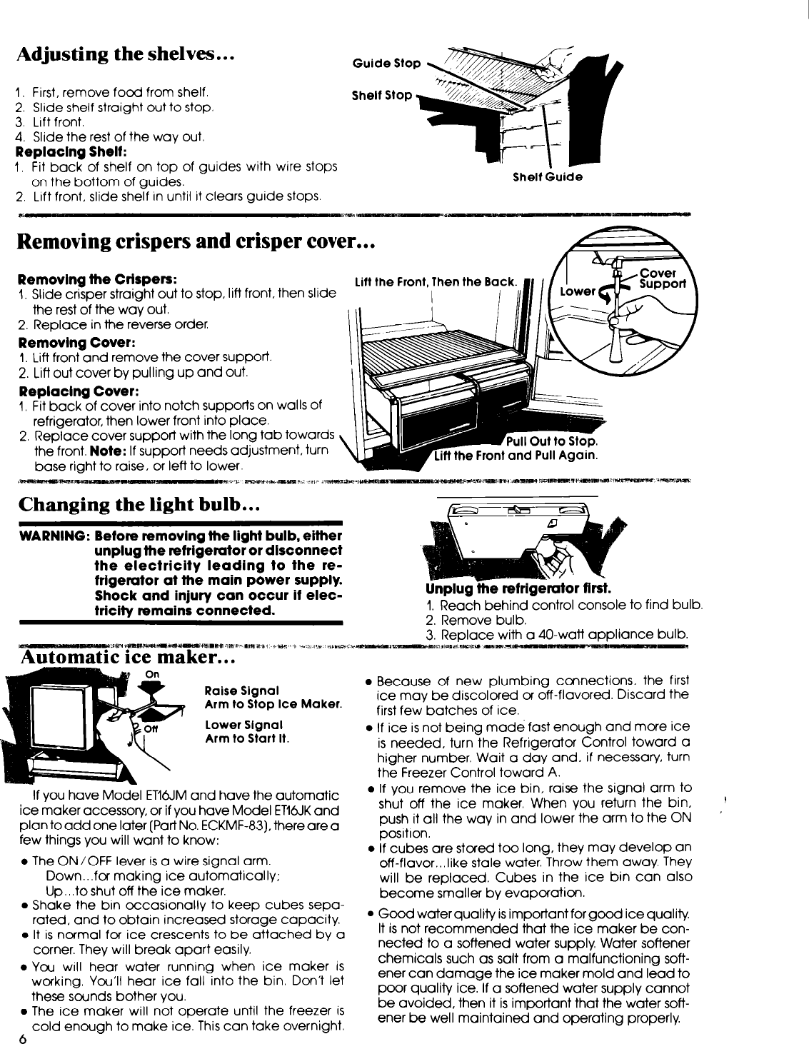 Page 6 of 12 - Whirlpool Whirlpool-Et16Jm-Users-Manual-  Whirlpool-et16jm-users-manual
