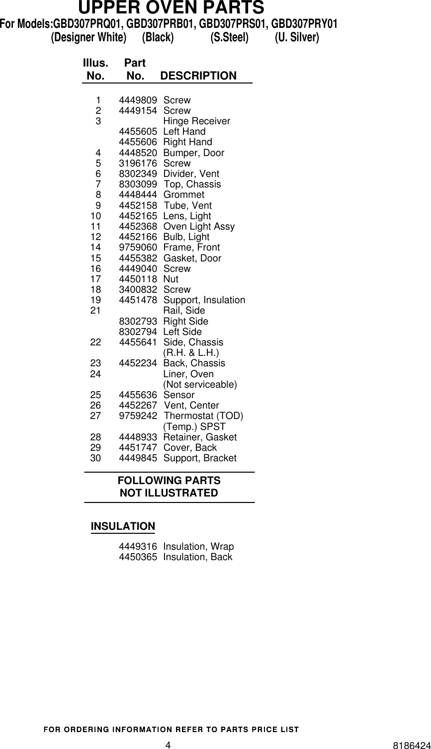 Page 4 of 10 - Whirlpool Whirlpool-Gbd307Prb01-Users-Manual-  Whirlpool-gbd307prb01-users-manual