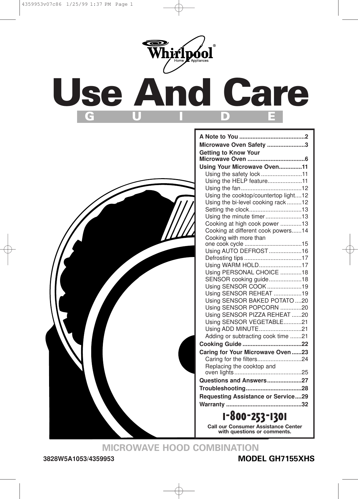 Whirlpool Gh7155Xhs Users Manual 4359953v07c86