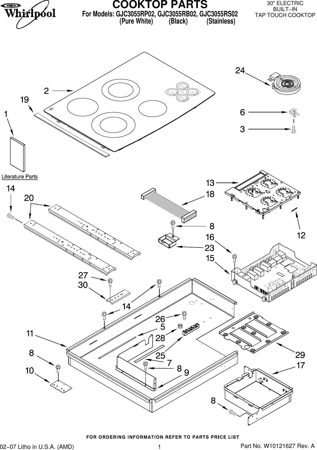 whirlpool gjc3055r