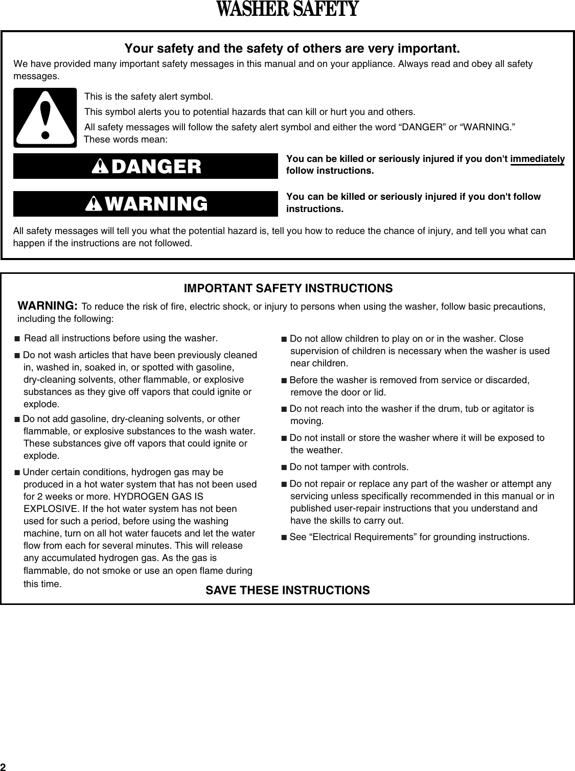 Page 2 of 8 - Whirlpool Whirlpool-Inglis-Ias5000Rq0-Users-Manual-  Whirlpool-inglis-ias5000rq0-users-manual