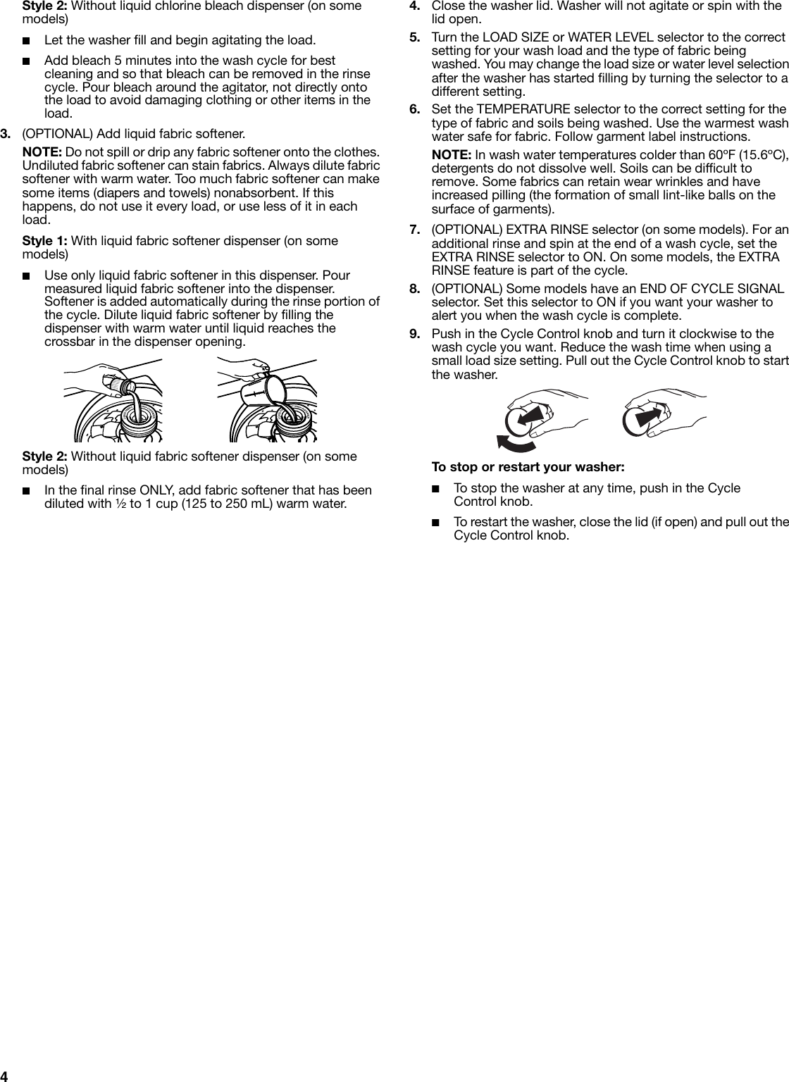 Page 4 of 8 - Whirlpool Whirlpool-Inglis-Ias5000Rq0-Users-Manual-  Whirlpool-inglis-ias5000rq0-users-manual