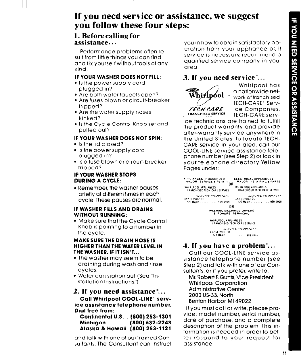 Page 11 of 12 - Whirlpool Whirlpool-La54Ooxp-Users-Manual- Unknown  Whirlpool-la54ooxp-users-manual