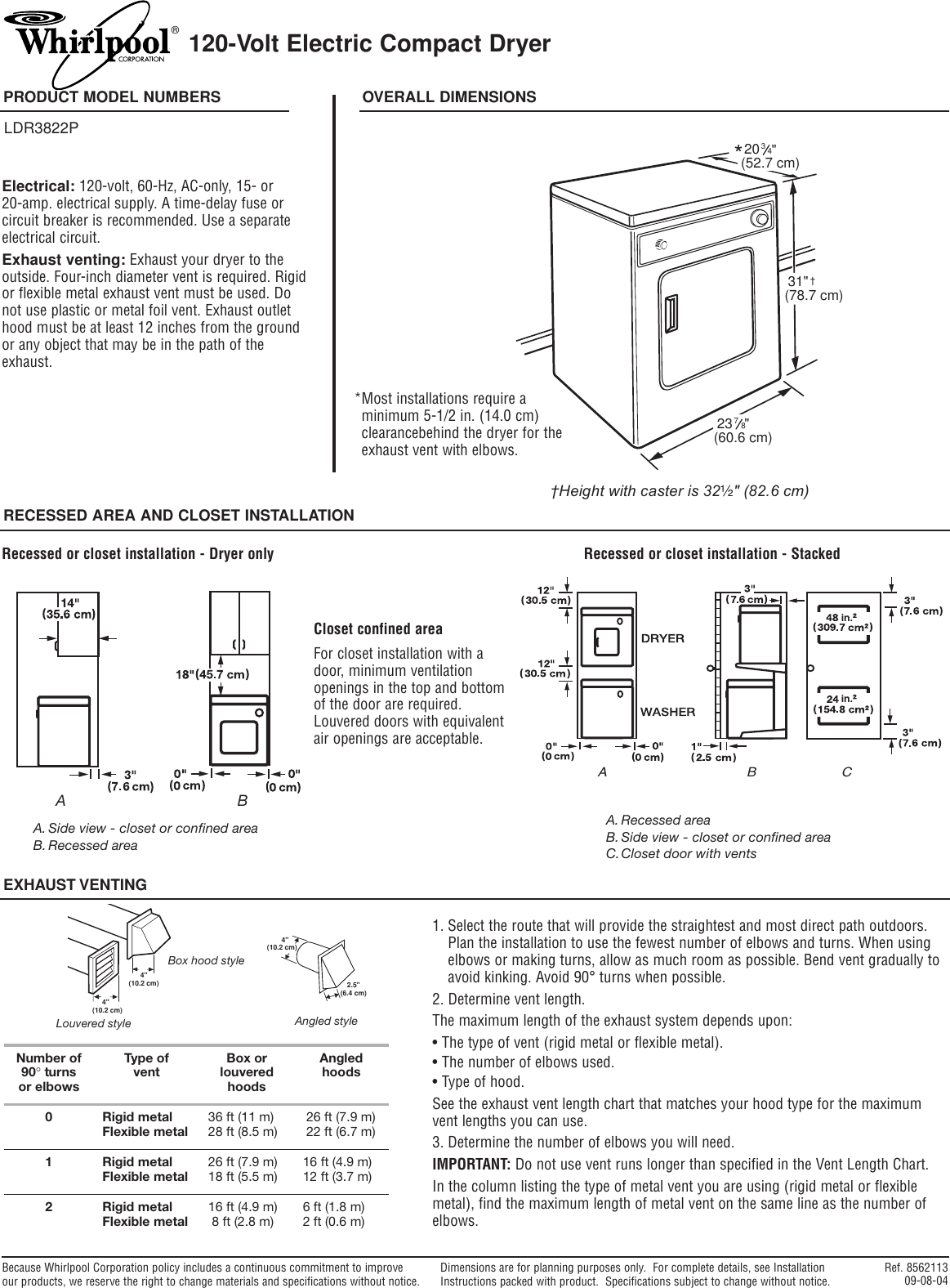 Page 1 of 1 - Whirlpool Whirlpool-Ldr3822P-Users-Manual- 8562113-D_WH  Whirlpool-ldr3822p-users-manual
