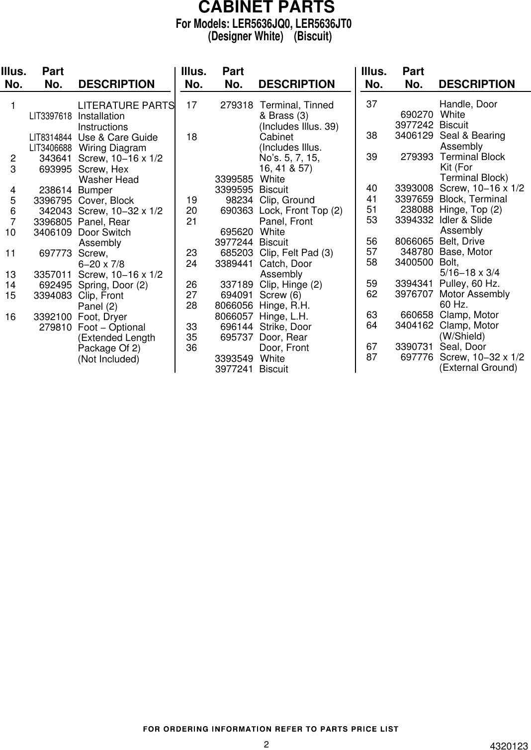 Page 2 of 5 - Whirlpool Whirlpool-Ler5636Jq0-Users-Manual-  Whirlpool-ler5636jq0-users-manual