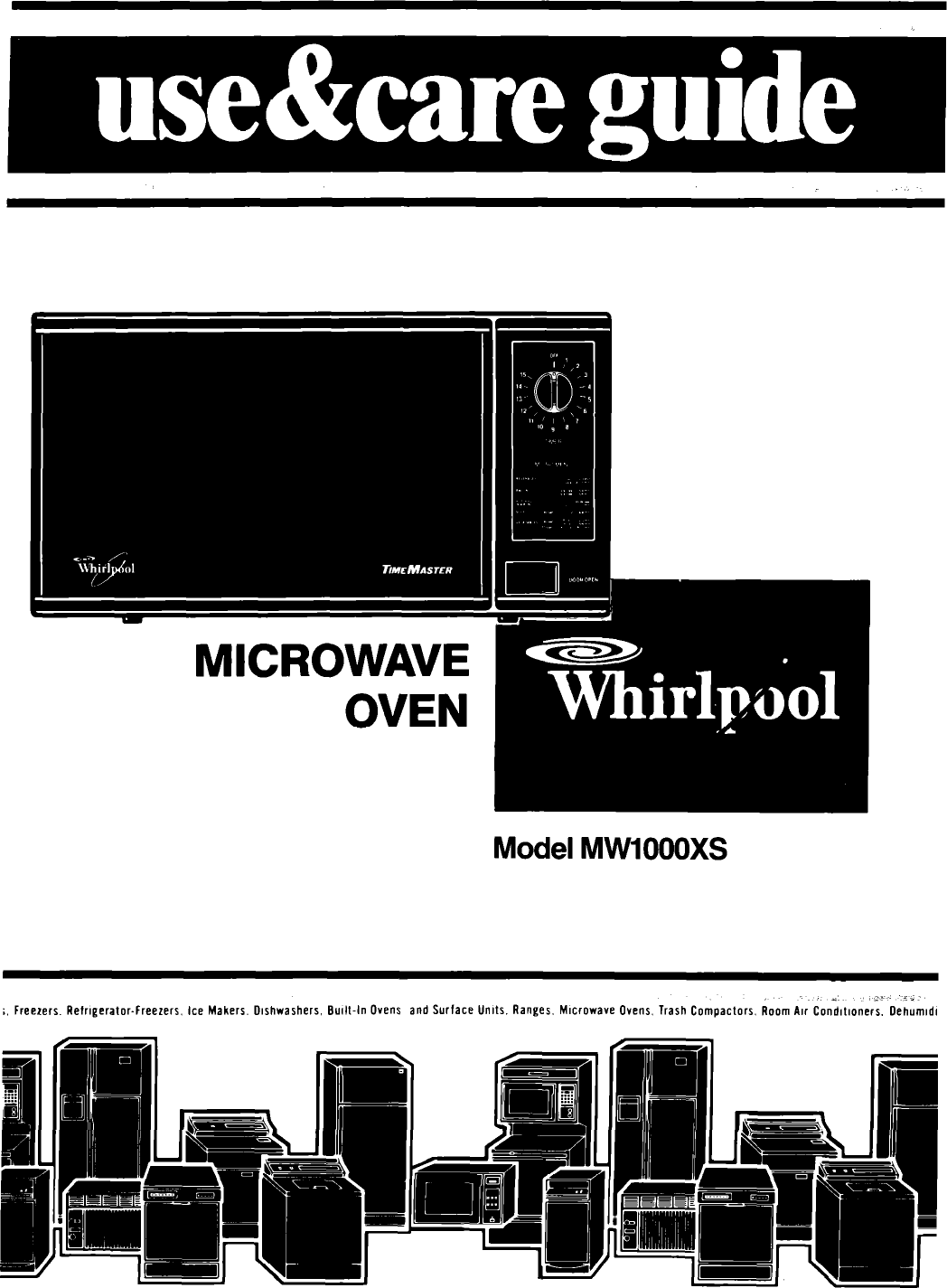 Whirlpool Mwioooxs Users Manual Unknown