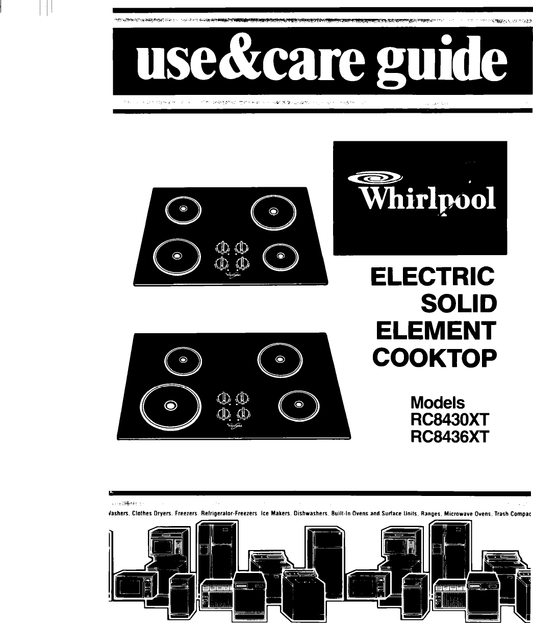 Whirlpool Rc8430Xt Users Manual Unknown