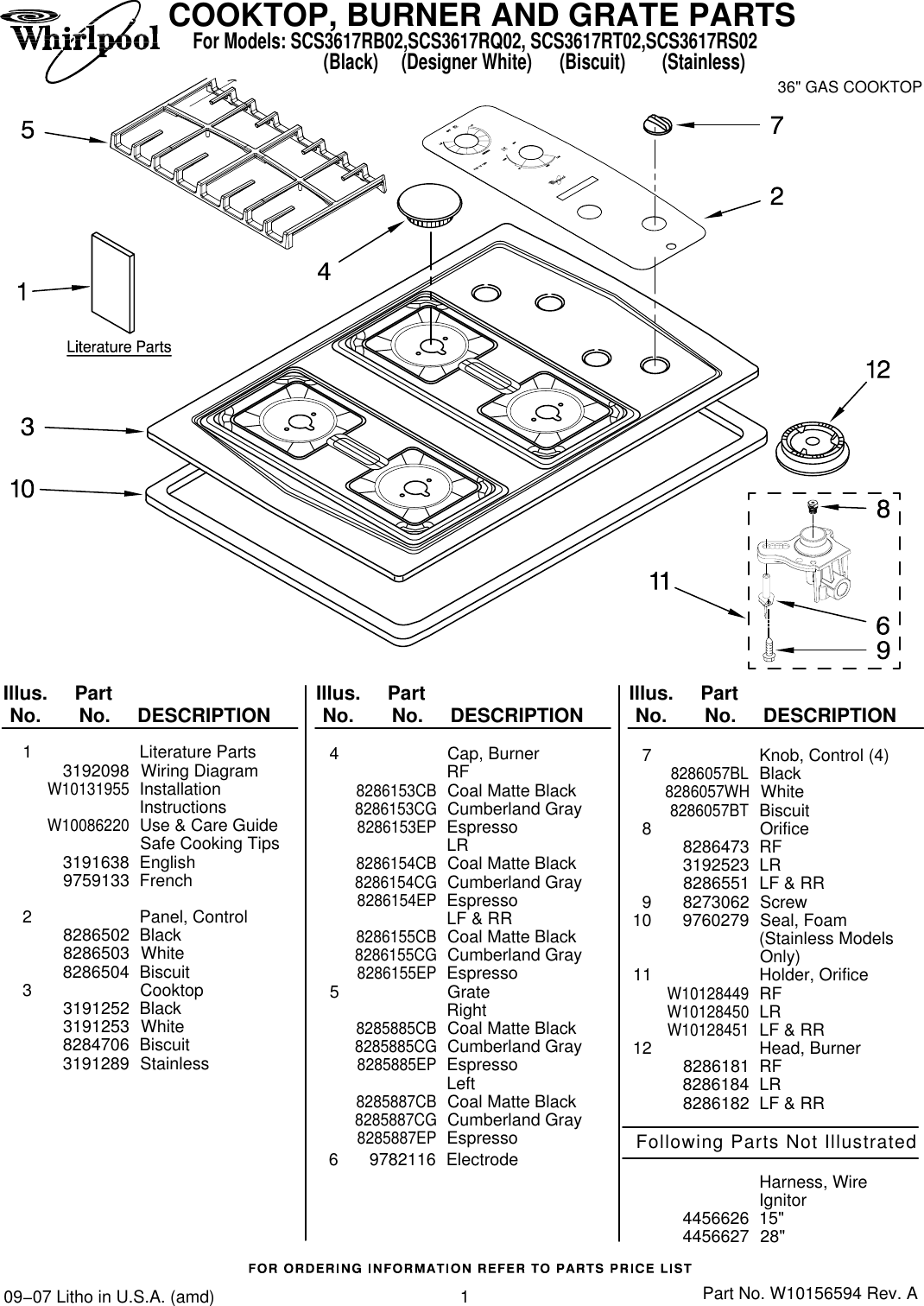 Whirlpool Scs3617Rb02 Users Manual