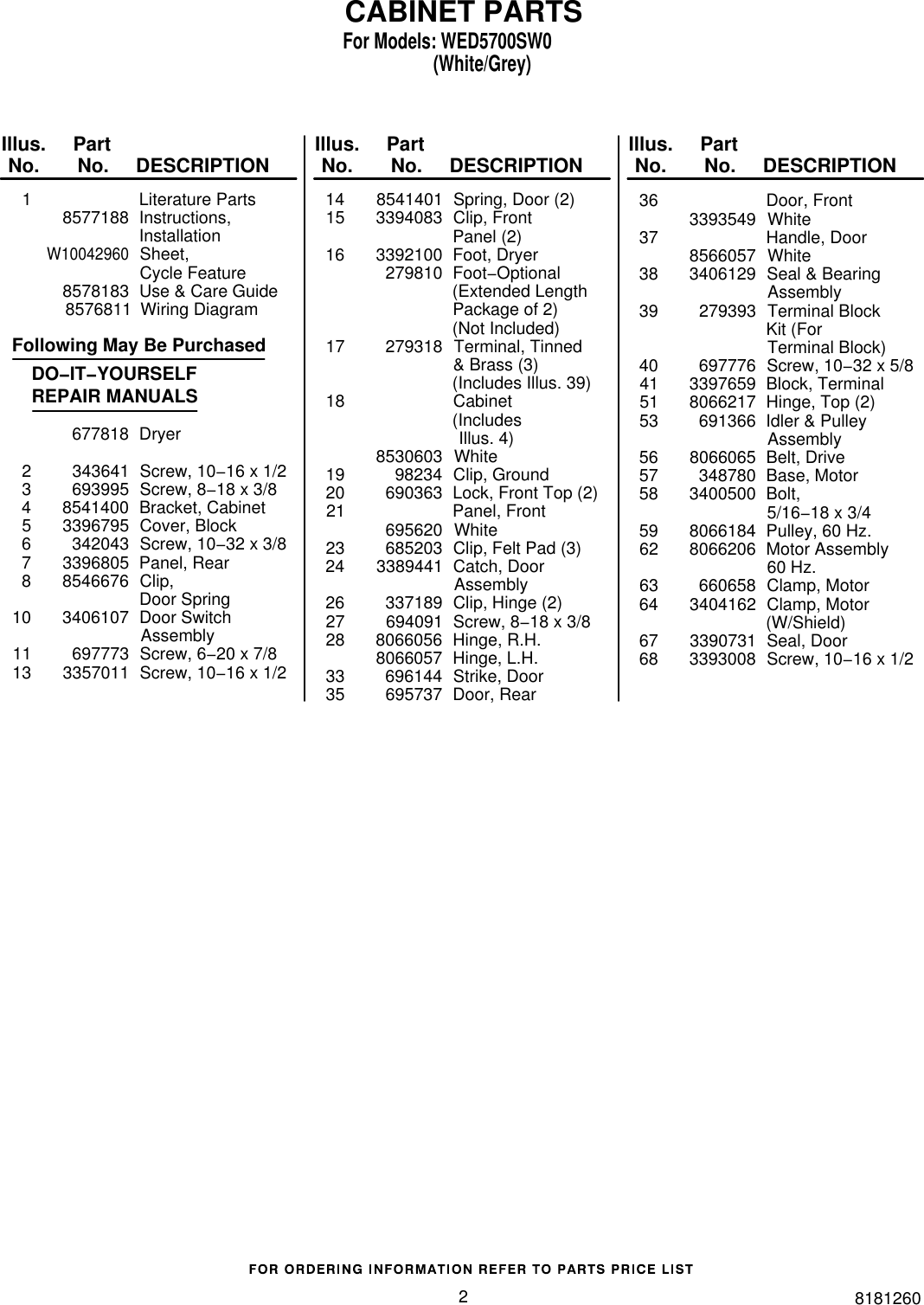 Page 2 of 7 - Whirlpool Whirlpool-Wed5700Sw0-Users-Manual-  Whirlpool-wed5700sw0-users-manual