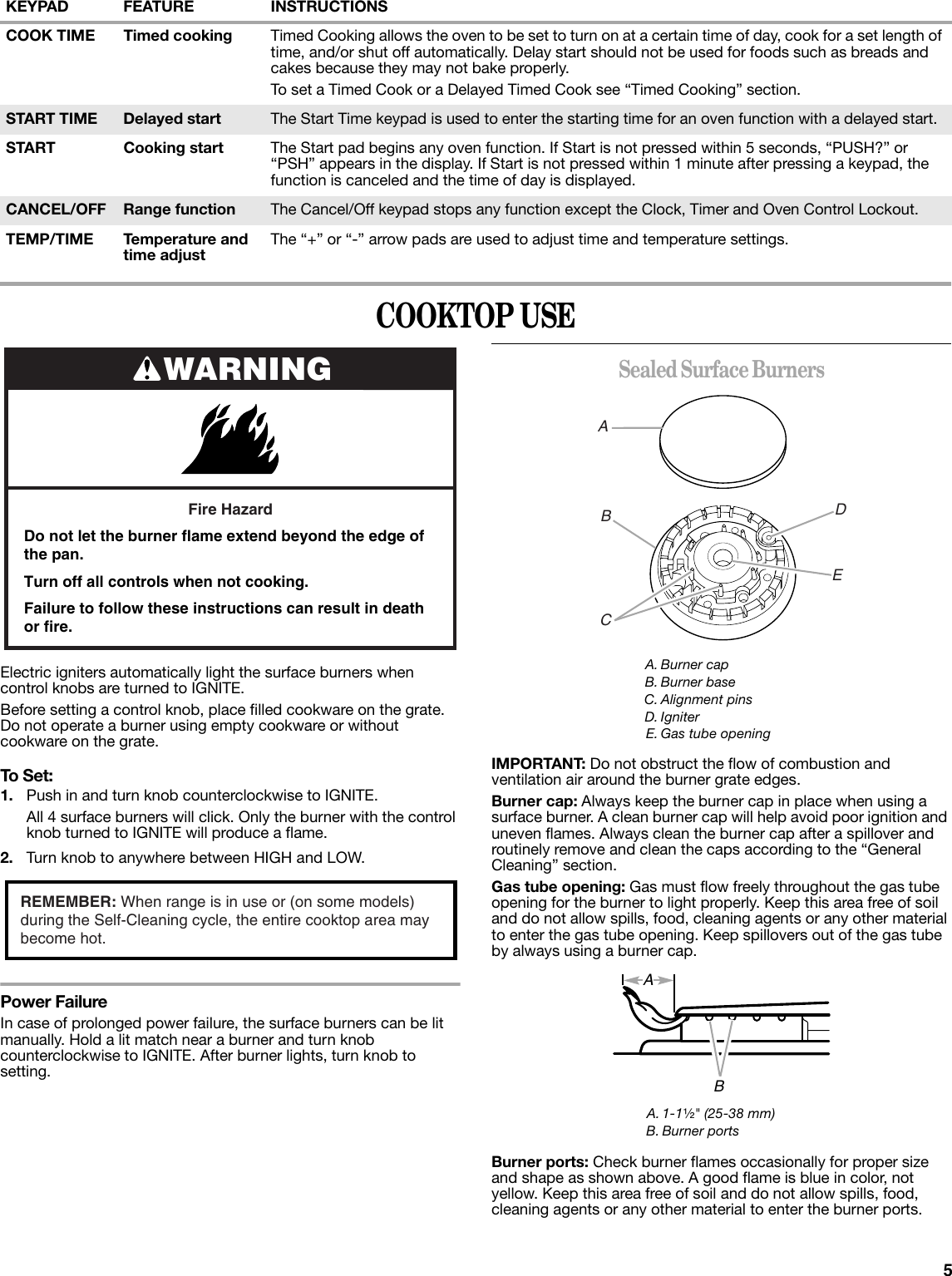 Page 5 of 12 - Whirlpool Whirlpool-Wfg361Lvs-Users-Manual-  Whirlpool-wfg361lvs-users-manual