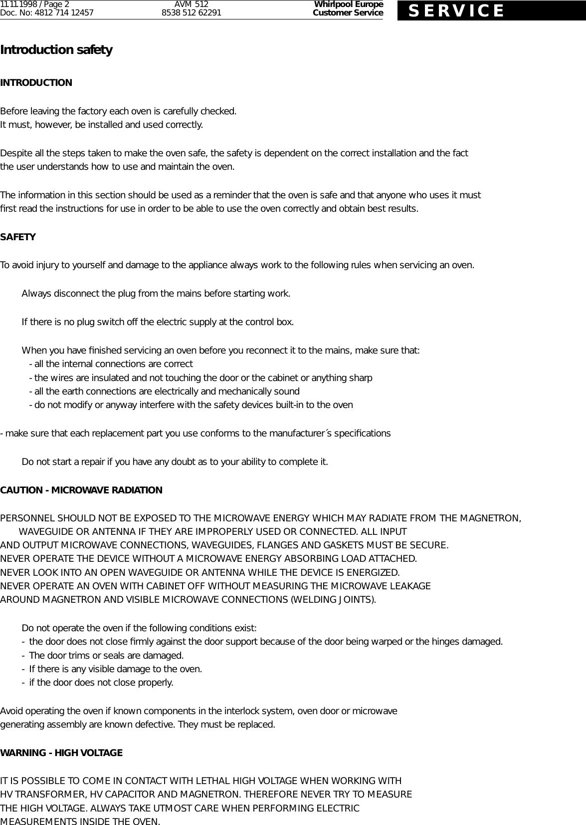 Page 2 of 11 - Whirlpool Whirlpool-Whirlpool-Microwave-Oven-512-Users-Manual-  Whirlpool-whirlpool-microwave-oven-512-users-manual