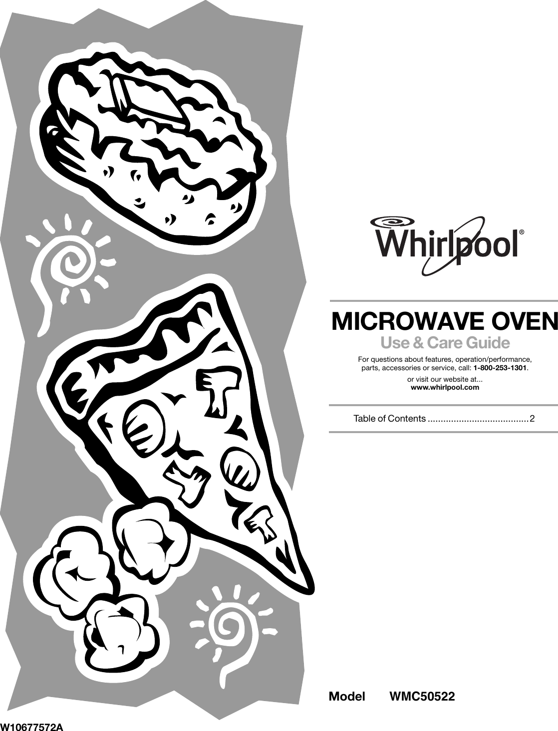 Whirlpool Microwave Oven Wmc50522 Users Manual W10677572A