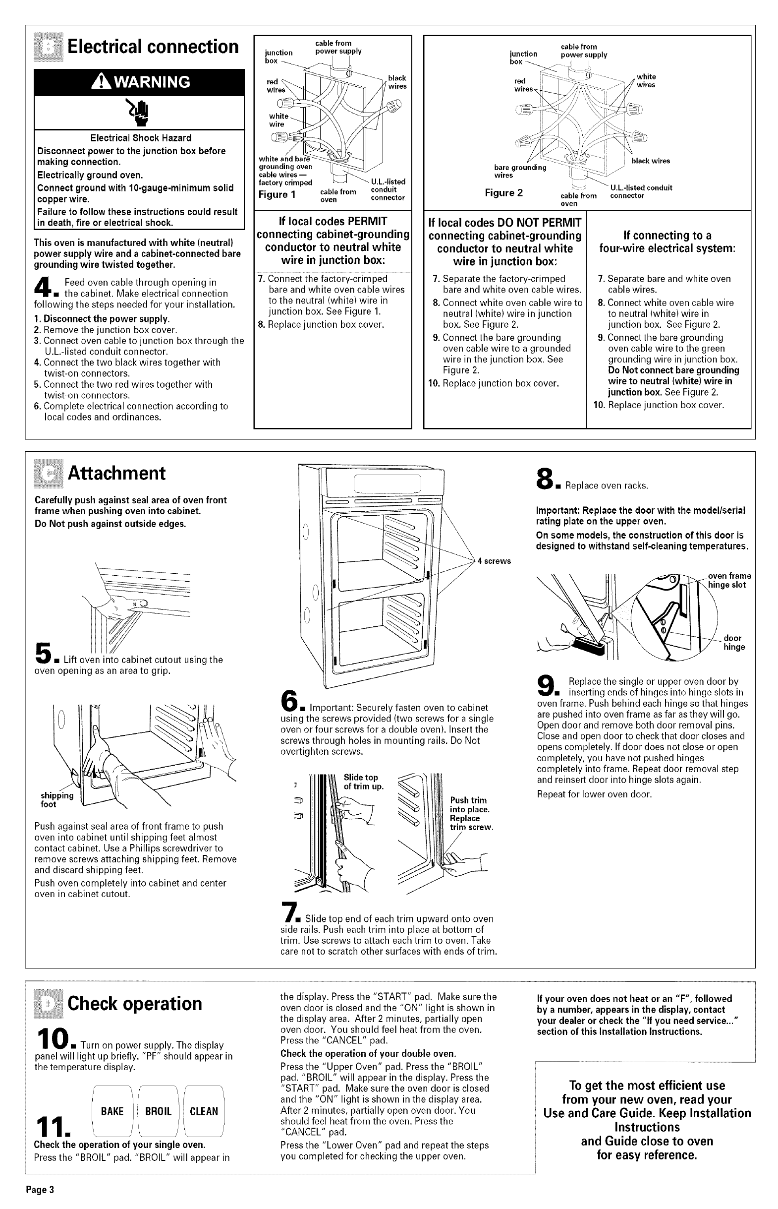 Whirlpool Oven Rbd306 Users Manual