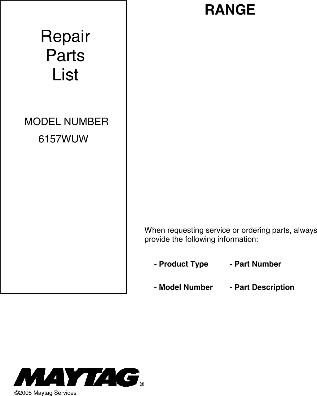 Page 1 of 12 - Whirlpool Whirlpool-Whirlpool-Range-6157Wuw-Users-Manual-  Whirlpool-whirlpool-range-6157wuw-users-manual