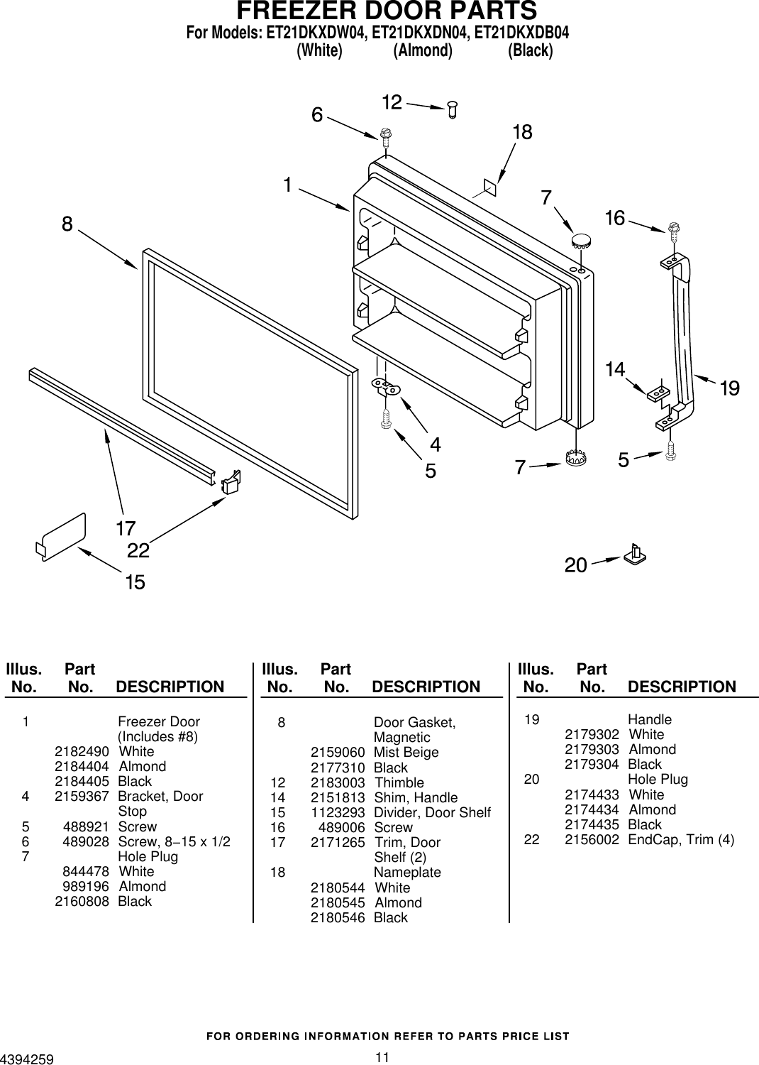 Page 11 of 12 - Whirlpool Whirlpool-Whirlpool-Refrigerator-Et21Dkxdb04-Users-Manual-  Whirlpool-whirlpool-refrigerator-et21dkxdb04-users-manual