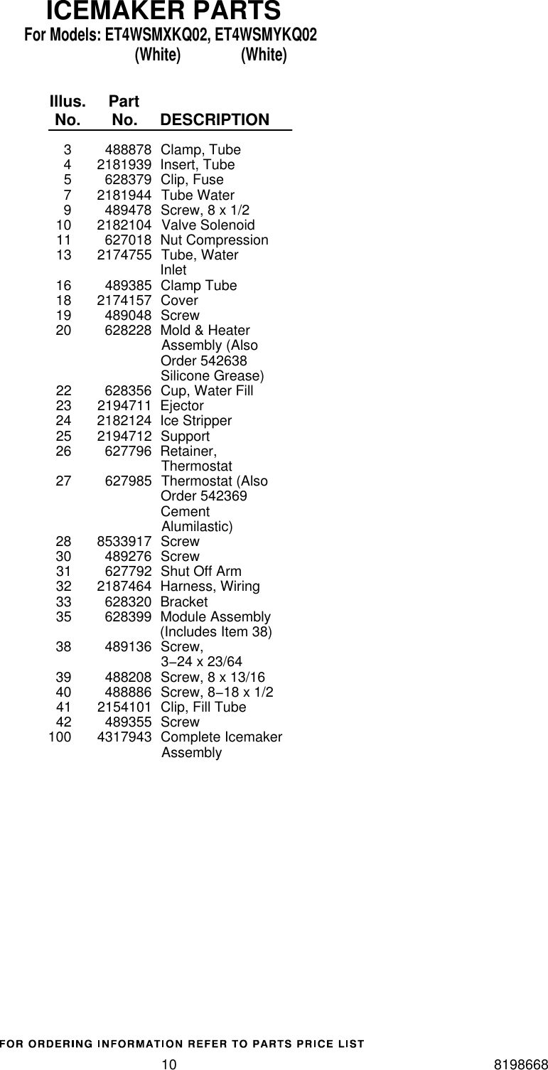 Page 10 of 12 - Whirlpool Whirlpool-Whirlpool-Refrigerator-Et4Wsmxkq02-Users-Manual-  Whirlpool-whirlpool-refrigerator-et4wsmxkq02-users-manual