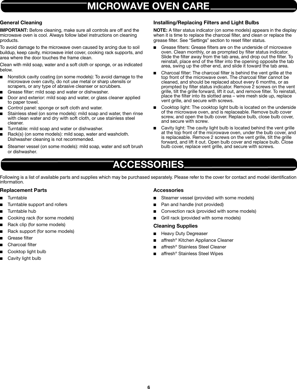 Whirlpool Wmh76718As Owner S Manual W10545088A GMH6185XV_WMH76718A UG EN