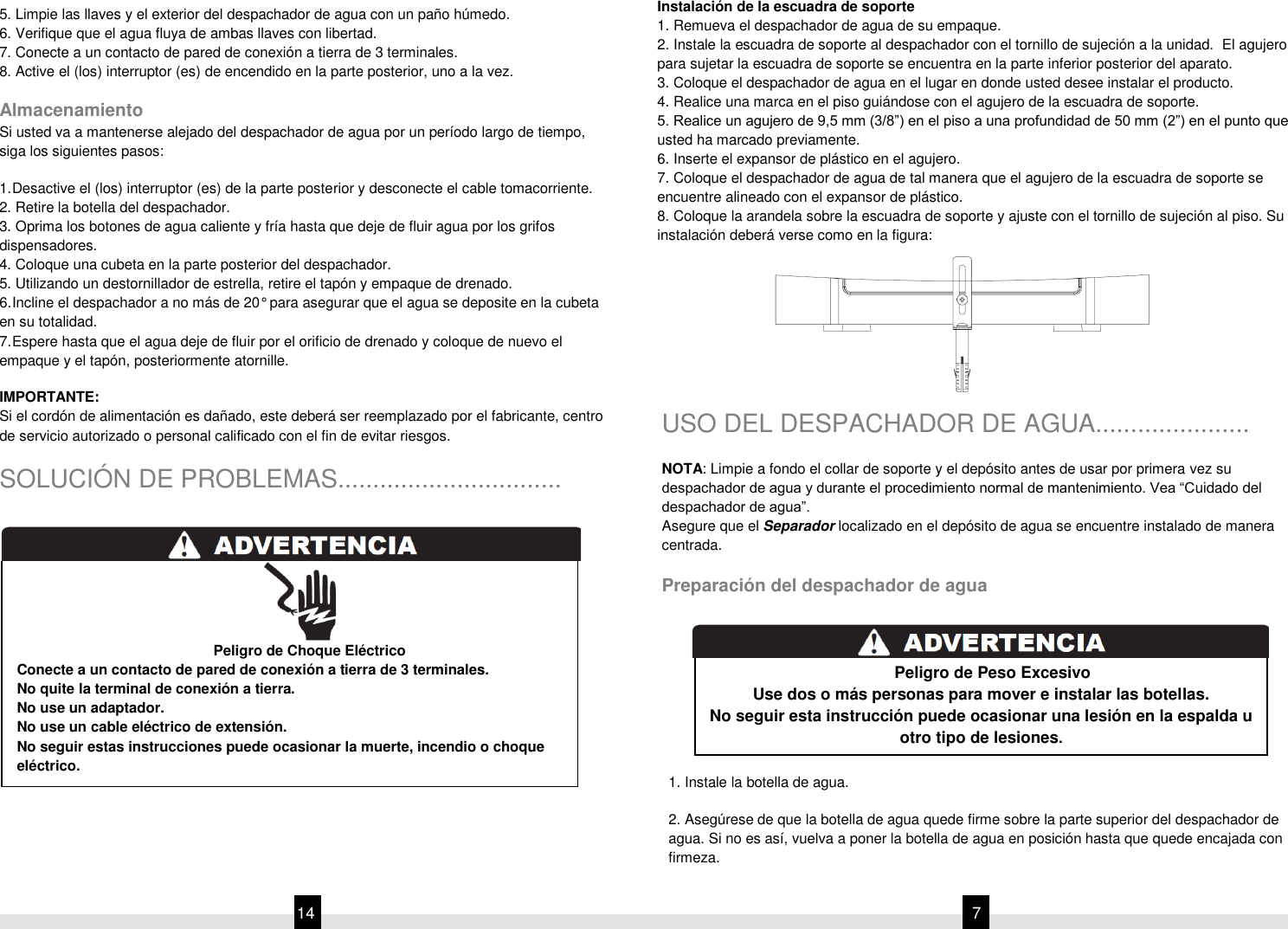 Page 7 of 10 - WK5911BS-Manual-de-Uso-y-Cuidado