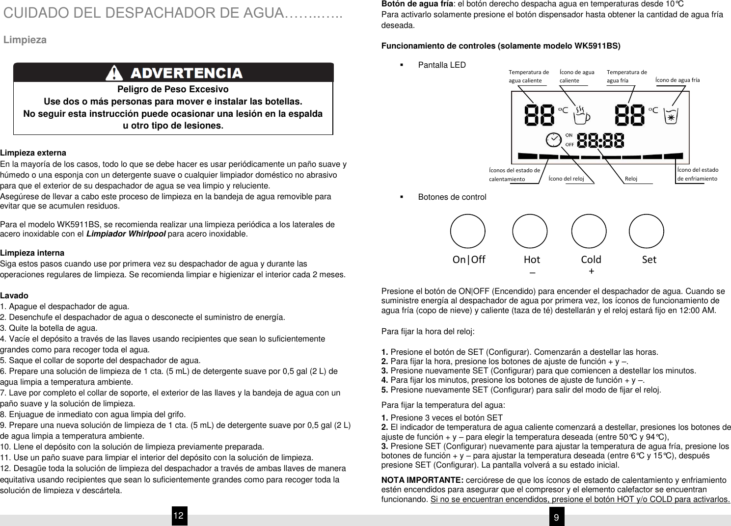 Page 9 of 10 - WK5911BS-Manual-de-Uso-y-Cuidado