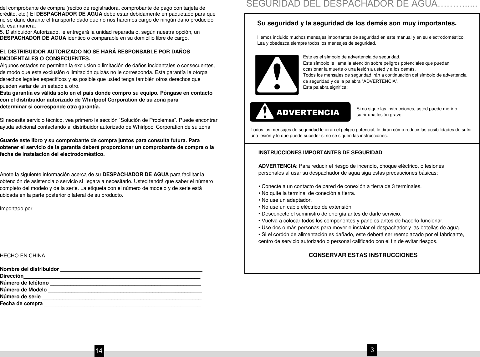Page 3 of 8 - WK5915BS Manual
