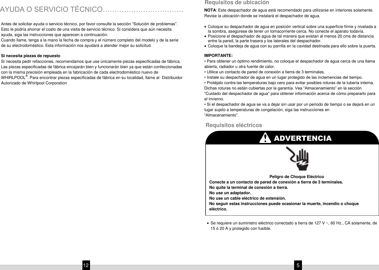 Page 5 of 8 - WK5915BS Manual