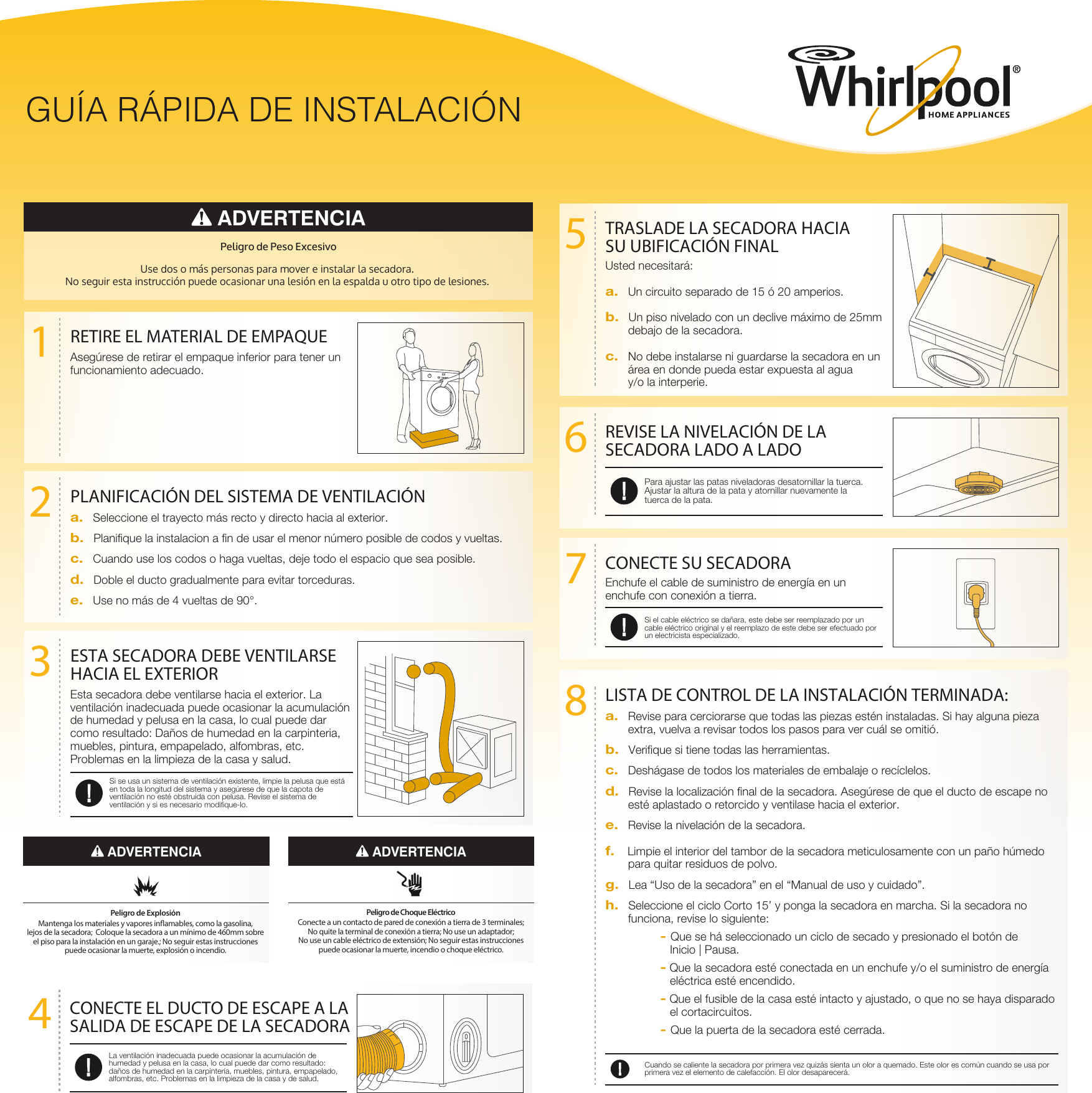 Page 1 of 2 - Guia Rápido_Whirlpool WSR07SB Guia-Rapida