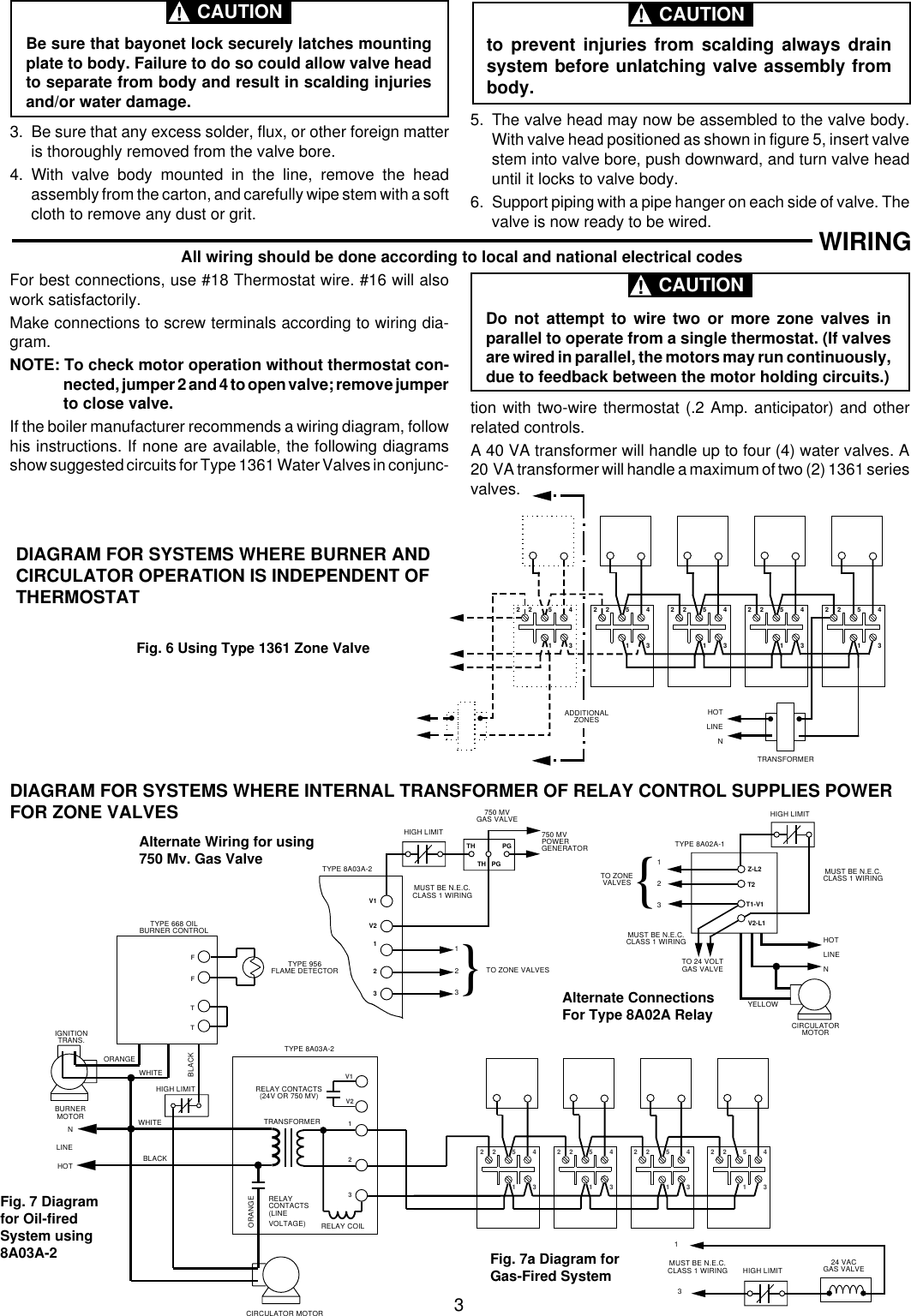 Page 3 of 8 - White-Rodgers White-Rodgers-1361-104-Hydronic-Zone-Controls-Installation-Instructions- 37-5422B (1361)  White-rodgers-1361-104-hydronic-zone-controls-installation-instructions