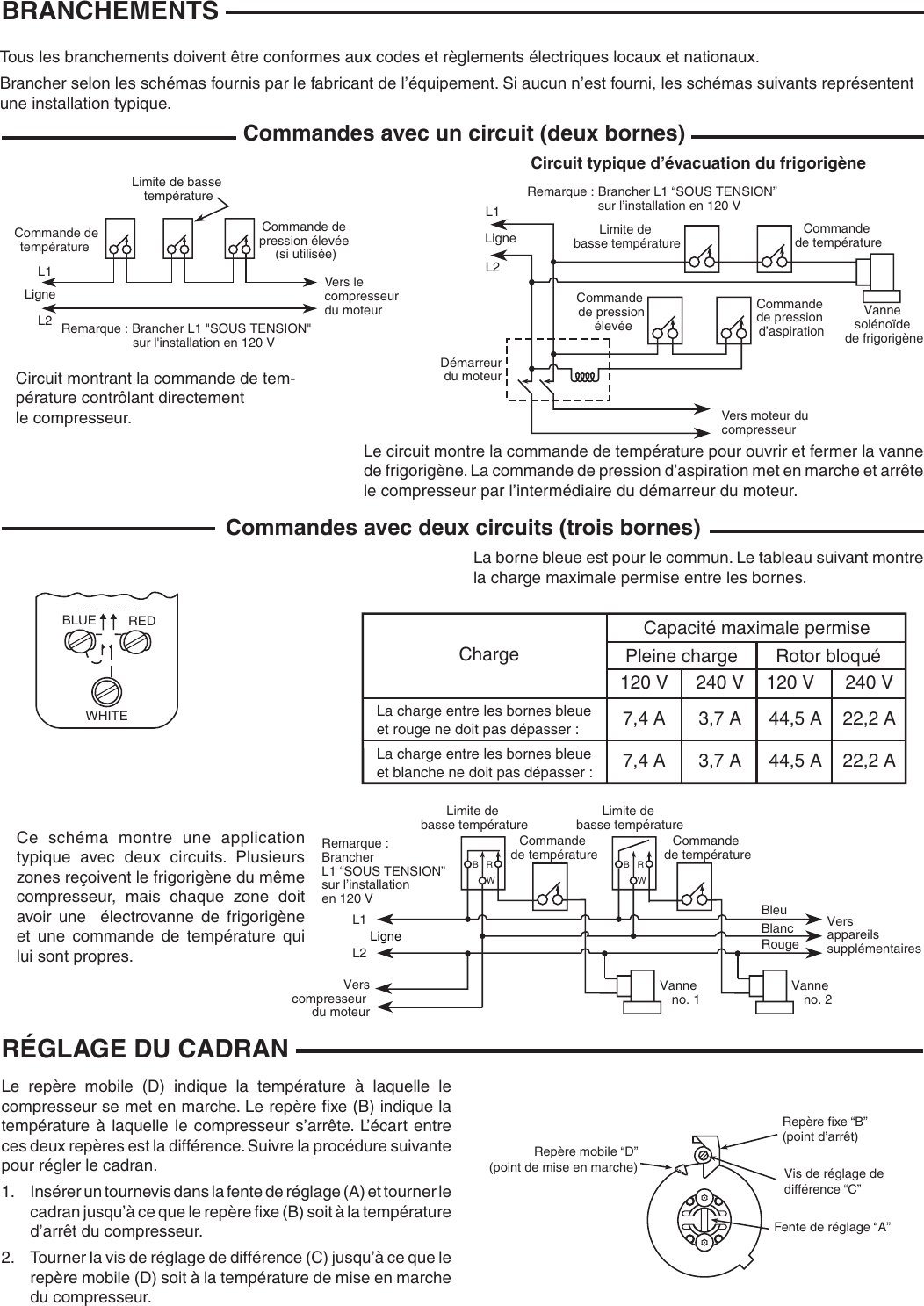 Page 4 of 8 - White-Rodgers White-Rodgers-1609-101-Refrigeration-Temperature-Controls-Installation-Instructions- 241_2_1609_1605_64_37_1104H_en_fr_sp  White-rodgers-1609-101-refrigeration-temperature-controls-installation-instructions