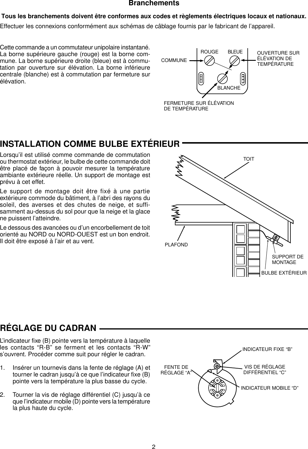 Page 4 of 6 - White-Rodgers White-Rodgers-1687-9-Refrigeration-Temperature-Controls-Installation-Instructions- 2A38/445/1687 (37-1637C)  White-rodgers-1687-9-refrigeration-temperature-controls-installation-instructions