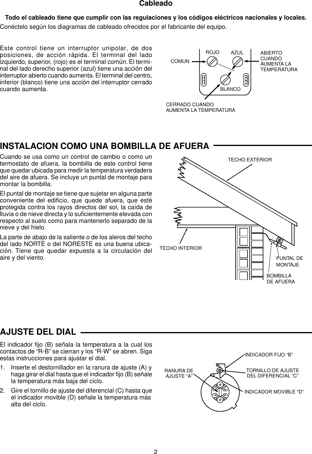 Page 6 of 6 - White-Rodgers White-Rodgers-1687-9-Refrigeration-Temperature-Controls-Installation-Instructions- 2A38/445/1687 (37-1637C)  White-rodgers-1687-9-refrigeration-temperature-controls-installation-instructions