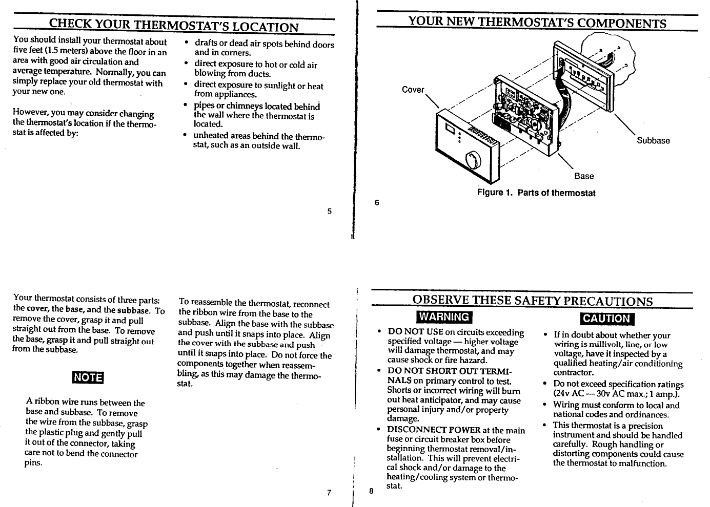 White Rodgers 1F62 21 Users Manual