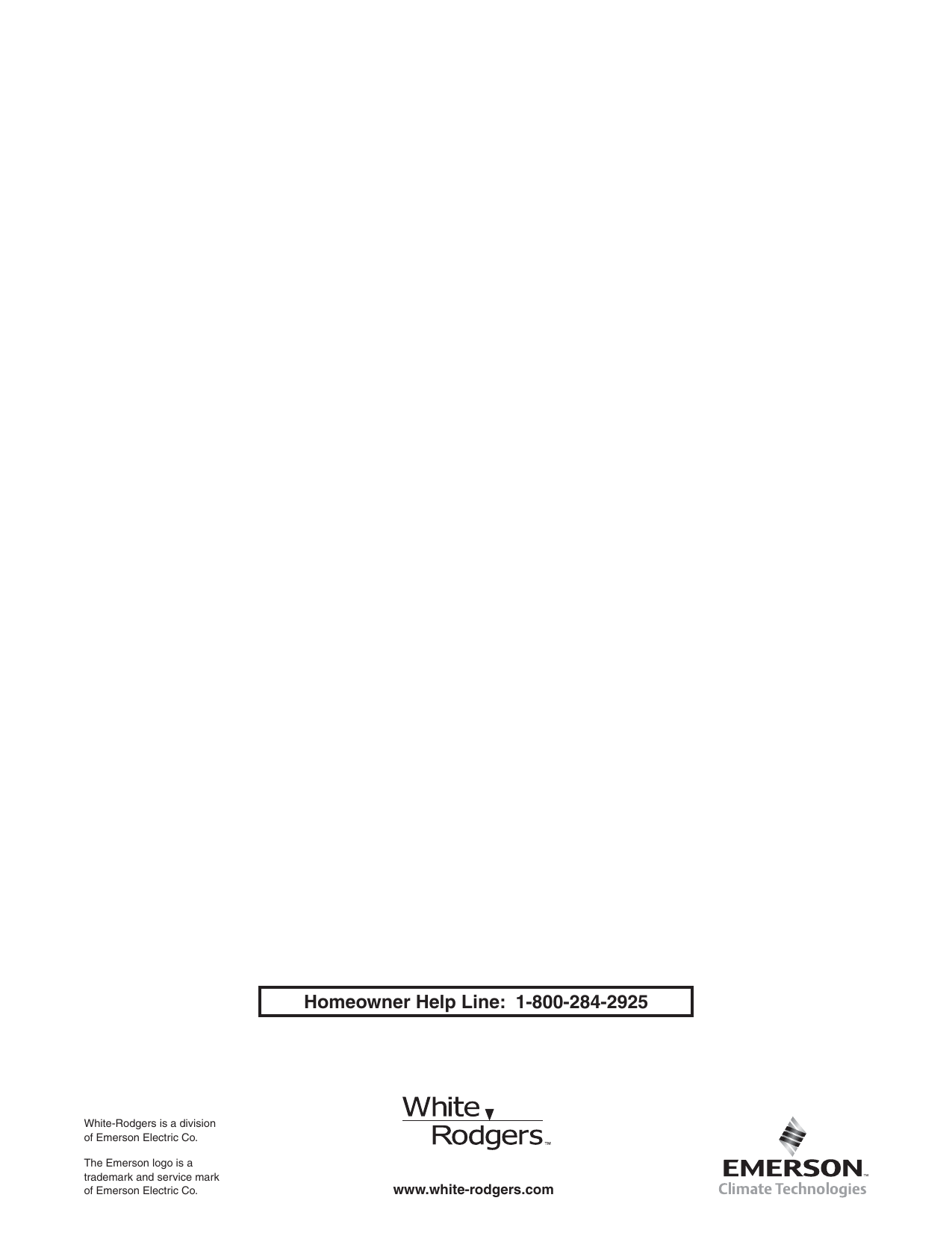 Page 12 of 12 - White-Rodgers White-Rodgers-1F80-0261-Emerson-Blue-2-Single-Stage-Thermostat-Installation-And-Operation-Instructions- 1F80-0261_37-7009B  White-rodgers-1f80-0261-emerson-blue-2-single-stage-thermostat-installation-and-operation-instructions