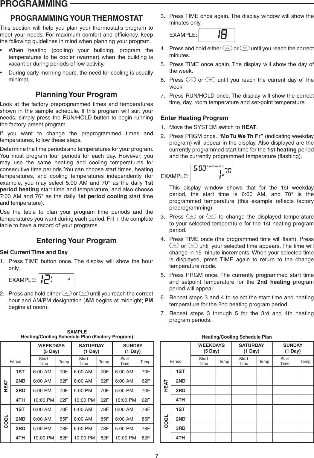 Page 7 of 12 - White-Rodgers White-Rodgers-1F80-0261-Emerson-Blue-2-Single-Stage-Thermostat-Installation-And-Operation-Instructions- 1F80-0261_37-7009B  White-rodgers-1f80-0261-emerson-blue-2-single-stage-thermostat-installation-and-operation-instructions