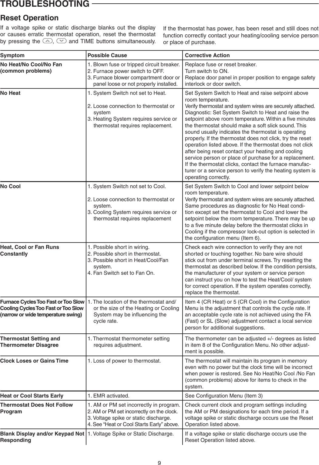 Page 9 of 12 - White-Rodgers White-Rodgers-1F80-0261-Emerson-Blue-2-Single-Stage-Thermostat-Installation-And-Operation-Instructions- 1F80-0261_37-7009B  White-rodgers-1f80-0261-emerson-blue-2-single-stage-thermostat-installation-and-operation-instructions