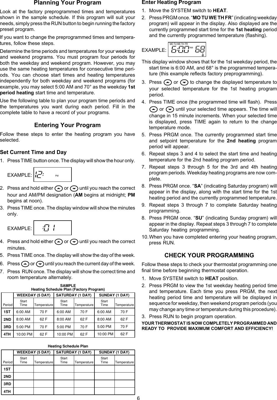 Page 6 of 8 - White-Rodgers White-Rodgers-1F80-240-Users-Manual- 1F80-240 37-6325B  White-rodgers-1f80-240-users-manual