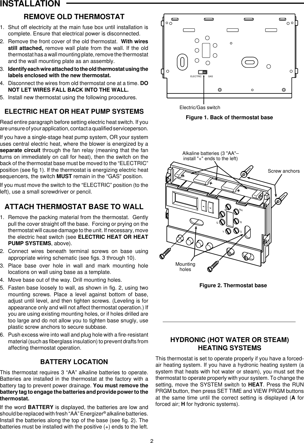 Page 2 of 6 - White-Rodgers White-Rodgers-1F80-24-Installation-And-Operation-Manual- 1F80-24 (37-5287E)  White-rodgers-1f80-24-installation-and-operation-manual