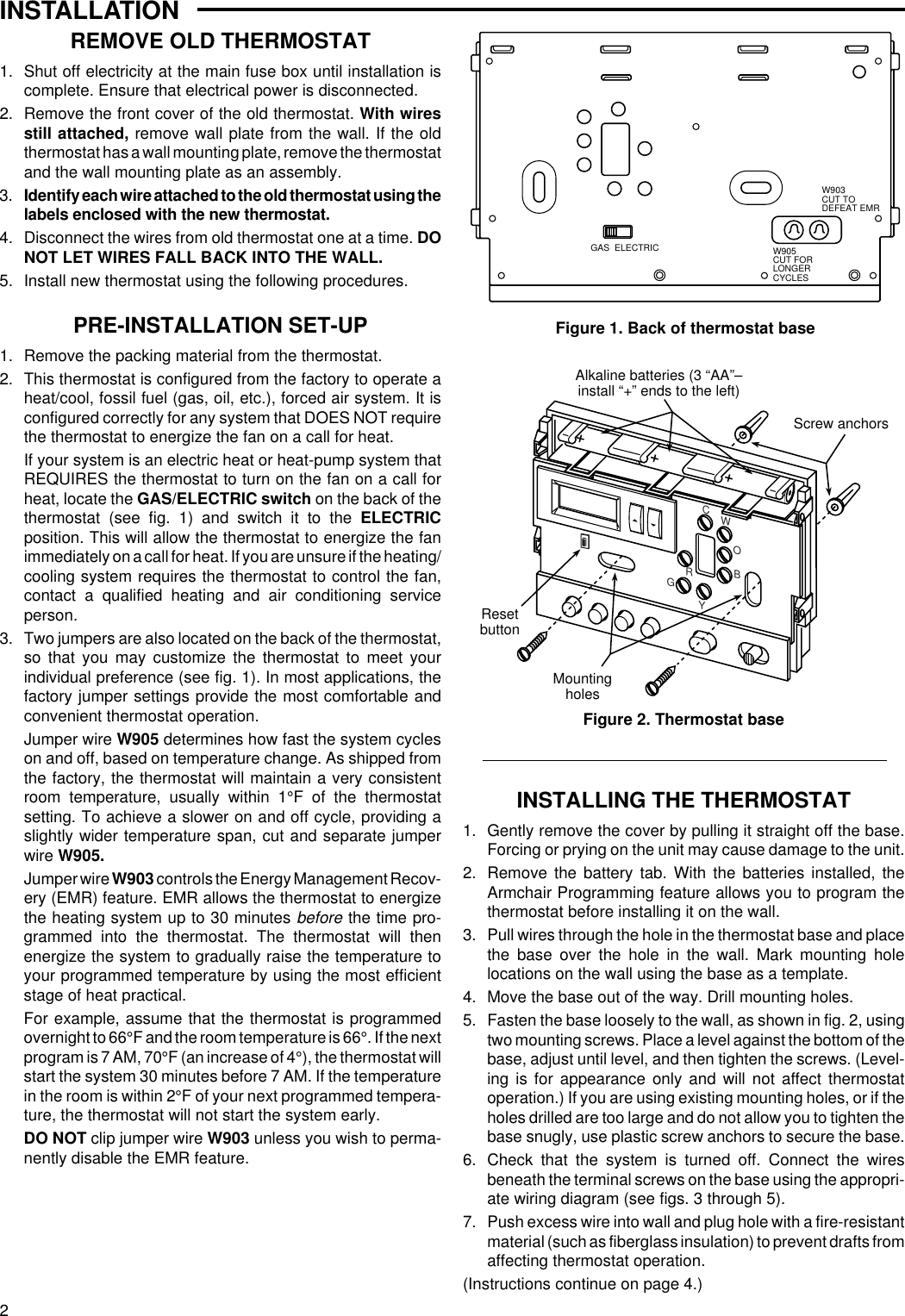 Page 2 of 8 - White-Rodgers White-Rodgers-1F80-71-Owners-Manual- 1F80-71 (37-6120A)  White-rodgers-1f80-71-owners-manual