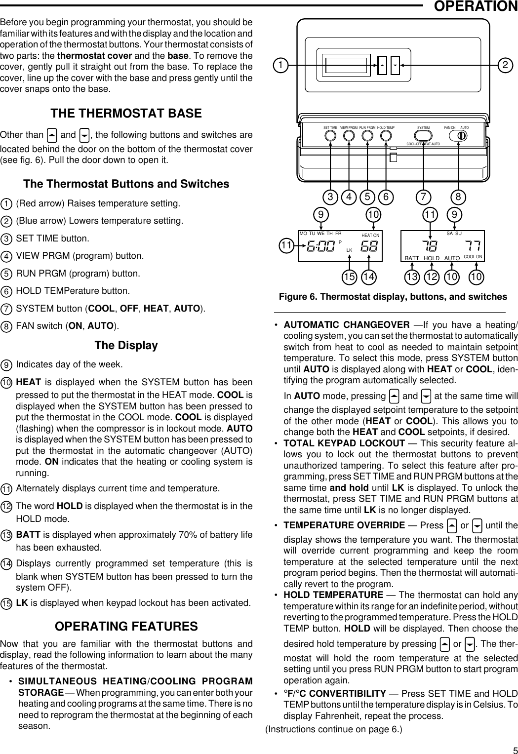 White Rodgers 1F80 71 Owners Manual (37 6120A)