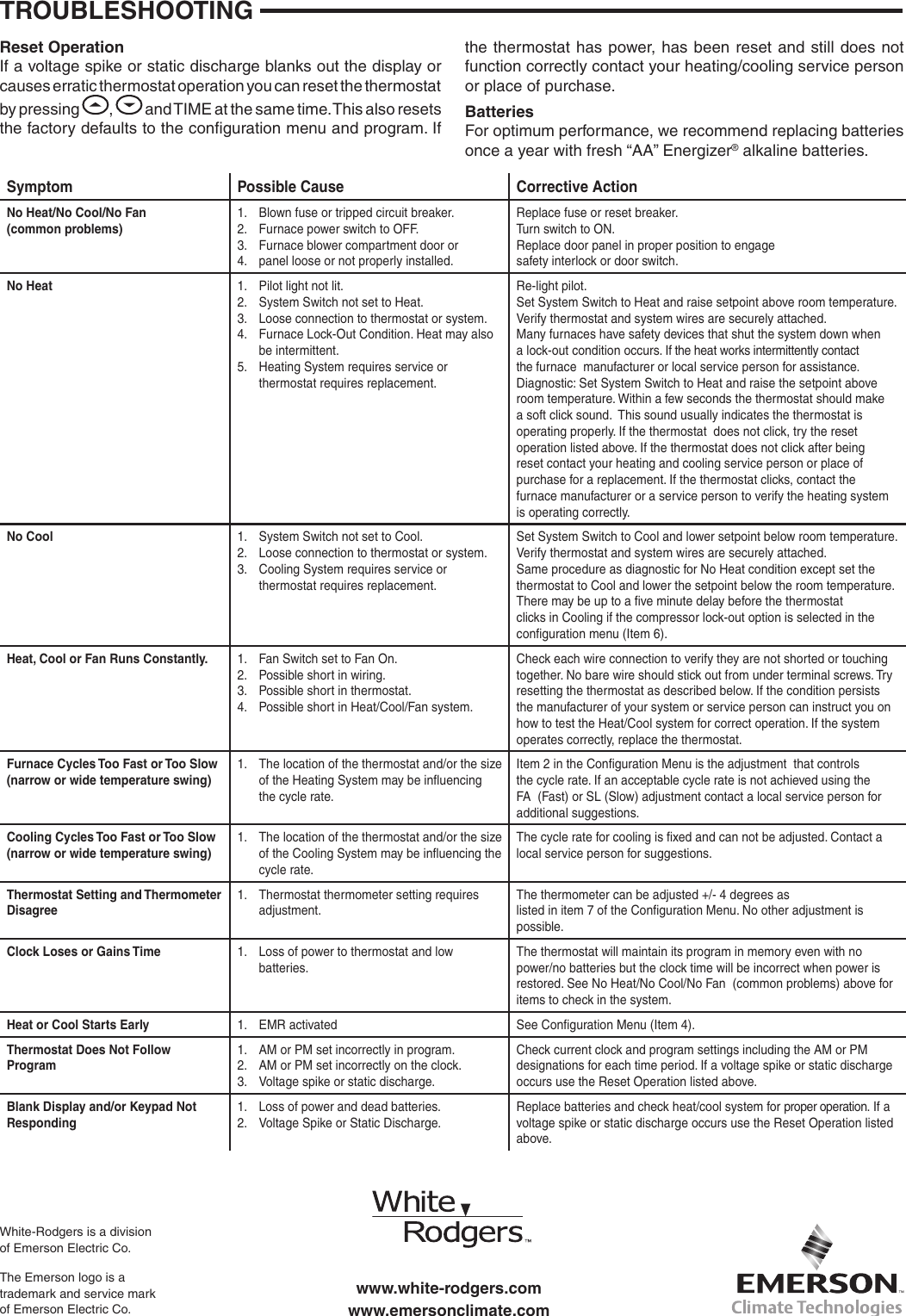 Page 8 of 8 - White-Rodgers White-Rodgers-1F81-261-Installation-Manual- ManualsLib - Makes It Easy To Find Manuals Online!  White-rodgers-1f81-261-installation-manual