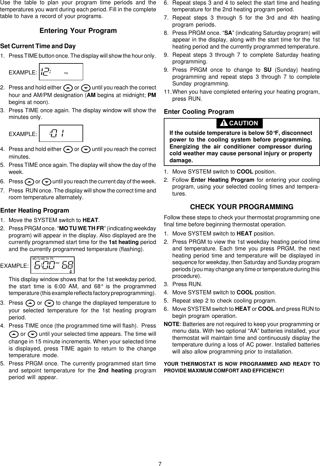 Page 7 of 8 - White-Rodgers White-Rodgers-1F82-261-Users-Manual- ManualsLib - Makes It Easy To Find Manuals Online!  White-rodgers-1f82-261-users-manual